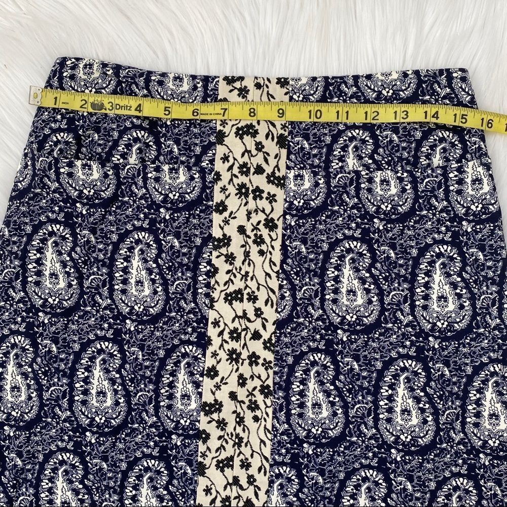 ALTUZARRA as seen on “ Live With Kelley “ Cyrus navy blue paisley midi skirt 6 - Picture 13 of 15